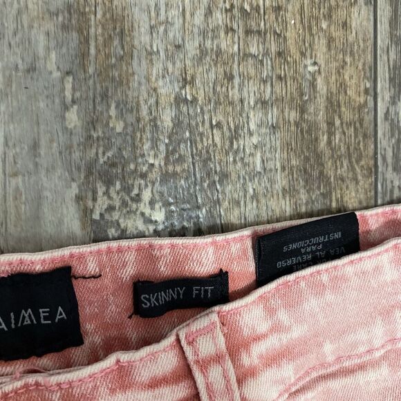 Waimea Faded Pink Denim Shorts Skinny Fit Size 18 Boys NWT - Picture 3 of 7